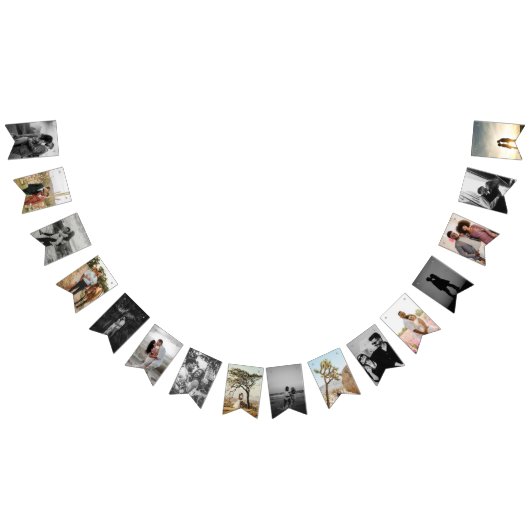 Verlovingsfeest Decor Gepersonaliseerde foto Banne Vlaggetjes (Alle)