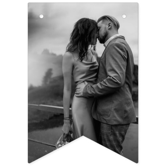 Verlovingsfeest Decor Gepersonaliseerde foto Banne Vlaggetjes (Eerste vlag)