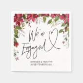 Verlovingsfeest Decor Kerstviering Servet (Voorkant)