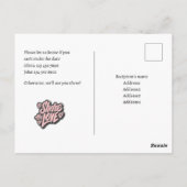 Verlovingsfeest - Deel de Liefde. Bewerkbaar Briefkaart (Achterkant)