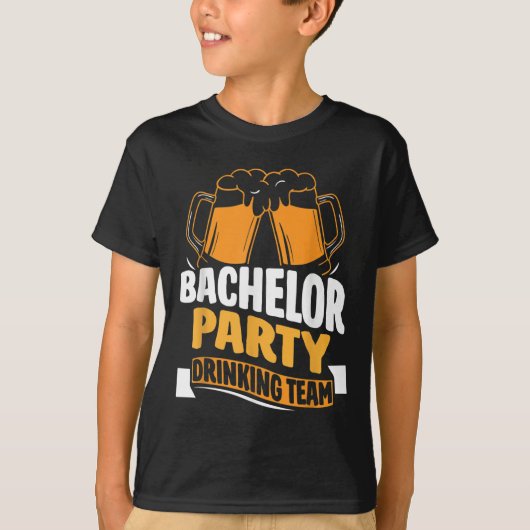 Verlovingsfeest Drankteam Bruid Bruidegom _1 T-shirt (Voorkant)