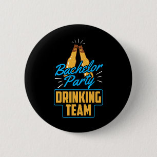 Verlovingsfeest Drankteam Bruidegom Bruid Ronde Button 5,7 Cm