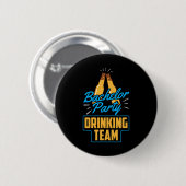 Verlovingsfeest Drankteam Bruidegom Bruid  Ronde Button 5,7 Cm (Voorkant /achterkant)