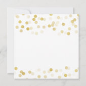 Verlovingsfeest Faux Gold Folie Glitter Lights Kaart (Achterkant)