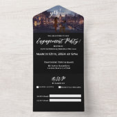 Verlovingsfeest-Foto-Amsterdam Achtergrond- All In One Uitnodiging (Binnen)