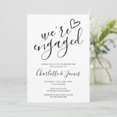 Verlovingsfeest Foto Kaart (Staand voorkant)