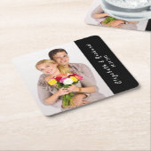 Verlovingsfeest Foto Kartonnen Onderzetters (Schuin)