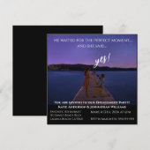 Verlovingsfeest-Foto-Nacht hemel Achtergrond- Kaart (Voorkant / Achterkant)