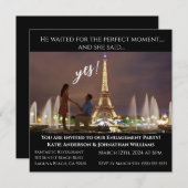 Verlovingsfeest-foto-Parijs achtergrond- Kaart (Voorkant / Achterkant)