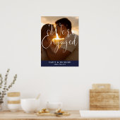 Verlovingsfeest Foto Welkom Bord Poster (Keuken)