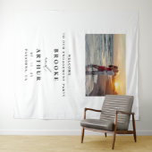 Verlovingsfeest Fotohokje Achtergrond Met Foto Wandkleed (In Situ (horizontaal))