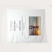 Verlovingsfeest Fotohokje Achtergrond Met Foto Wandkleed (Voorkant (horizontaal))