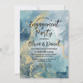 Verlovingsfeest Geode kristallen Koppels Douche Kaart (Voorkant)