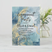 Verlovingsfeest Geode kristallen Koppels Douche Kaart (Staand voorkant)