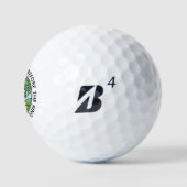 Verlovingsfeest Golfer Naam Laatste Swing Golfballen (Logo)