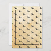 Verlovingsfeest Gotisch Lijst Halloween Bats Kaart (Achterkant)