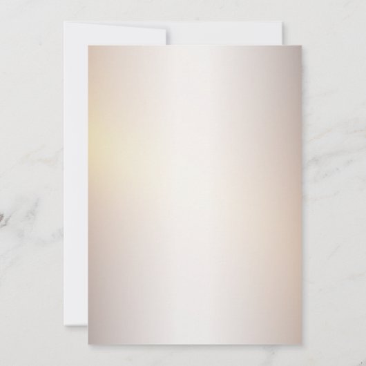 Verlovingsfeest Gouden Sinaasappel Wit Bloemen Rus Kaart (Achterkant)