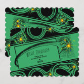 Verlovingsfeest (groene versie) kaart (Voorkant / Achterkant)