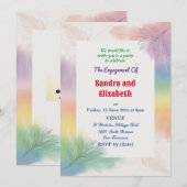 Verlovingsfeest homo/lesbisch koppel kaart (Voorkant / Achterkant)