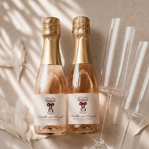 Verlovingsfeest in Bourgondië Champagne Sparkling Wijnetiket