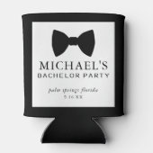 Verlovingsfeest in zwarte smoking blikjeskoeler (Achterkant)