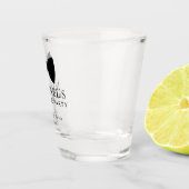 Verlovingsfeest in zwarte smoking shot glas (Rechts)