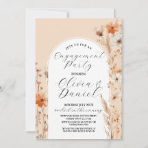 Verlovingsfeest Koppels Douche Boho Florals