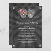 verlovingsfeest krijt suiker schedels koppels uitn kaart (Voorkant / Achterkant)