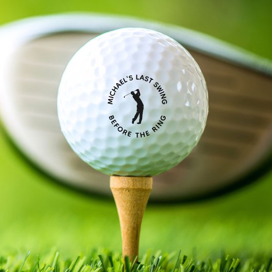 Verlovingsfeest Laatste Swing Voor De Ring Golf Golfballen
