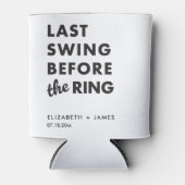 Verlovingsfeest Laatste Swing Voor de Ring Minimaa Blikjeskoeler (Voorkant)