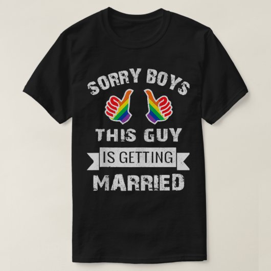 VERLOVINGSFEest LGBT Gay Pride Cadeau Bruidegom Br T-shirt (Design voorkant)