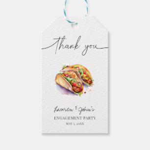 Verlovingsfeest Liefde en Tacos Cadeaulabel