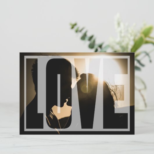 Verlovingsfeest Liefde Feest Kaart (Staand voorkant)