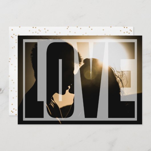 Verlovingsfeest Liefde Feest Kaart (Voorkant / Achterkant)