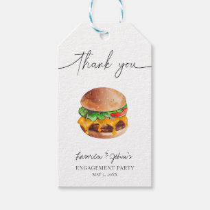 Verlovingsfeest Love and Burgers Cadeaulabel