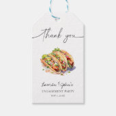 Verlovingsfeest Love and Tacos Cadeaulabel (Voorkant)