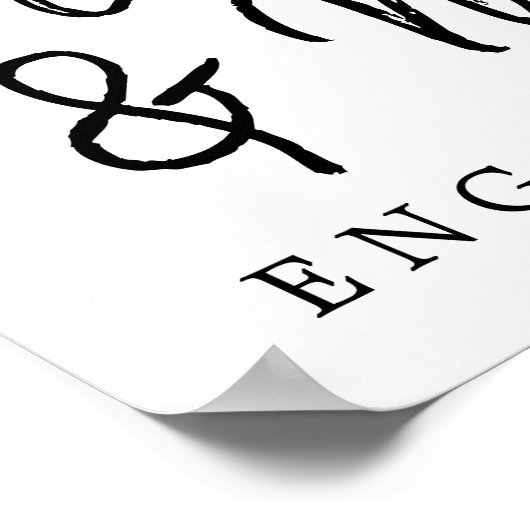 Verlovingsfeest met Hulst Roze Goud Poster (Hoek)