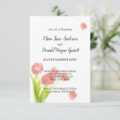 Verlovingsfeest met zachte roze tulpen (Staand voorkant)