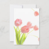 Verlovingsfeest met zachte roze tulpen (Achterkant)