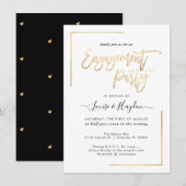 Verlovingsfeest, Modern Nepgoud Aankondiging (Voorkant / Achterkant)