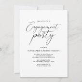 Verlovingsfeest Moderne Calligrafie Uitnodigingen (Voorkant)