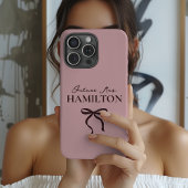 Verlovingsfeest | Moderne script Bruid Naam te Wor Case-Mate iPhone Case
