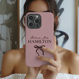 Verlovingsfeest   Moderne script Bruid Naam te Wor Case-Mate iPhone 14 Pro Max Hoesje