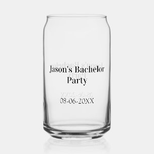 Verlovingsfeest naam datum eenvoudig minimaal getu blikvorm glas