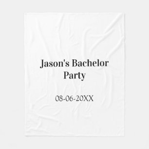 Verlovingsfeest naam datum eenvoudig minimaal getu fleece deken