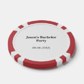 Verlovingsfeest naam datum eenvoudig minimaal getu poker chips (Enkel)
