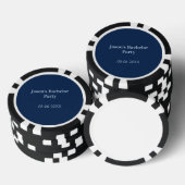 Verlovingsfeest naam datum eenvoudig minimaal getu poker chips (Opstapeling)