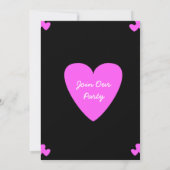 Verlovingsfeest of bruiloft uitnodiging. kaart (Achterkant)