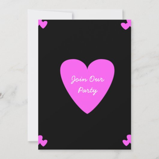 Verlovingsfeest of bruiloft uitnodiging. kaart (Achterkant)