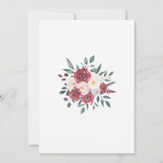 Verlovingsfeest Paar Douche Lijst Gold Red Kaart (Achterkant)